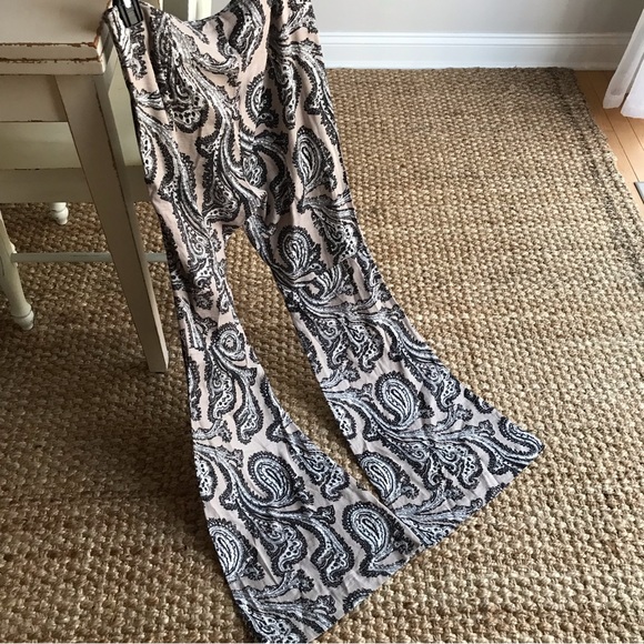 New: Free People + Dolls Kill Paisley Pants. Size Medium - Picture 4 of 16